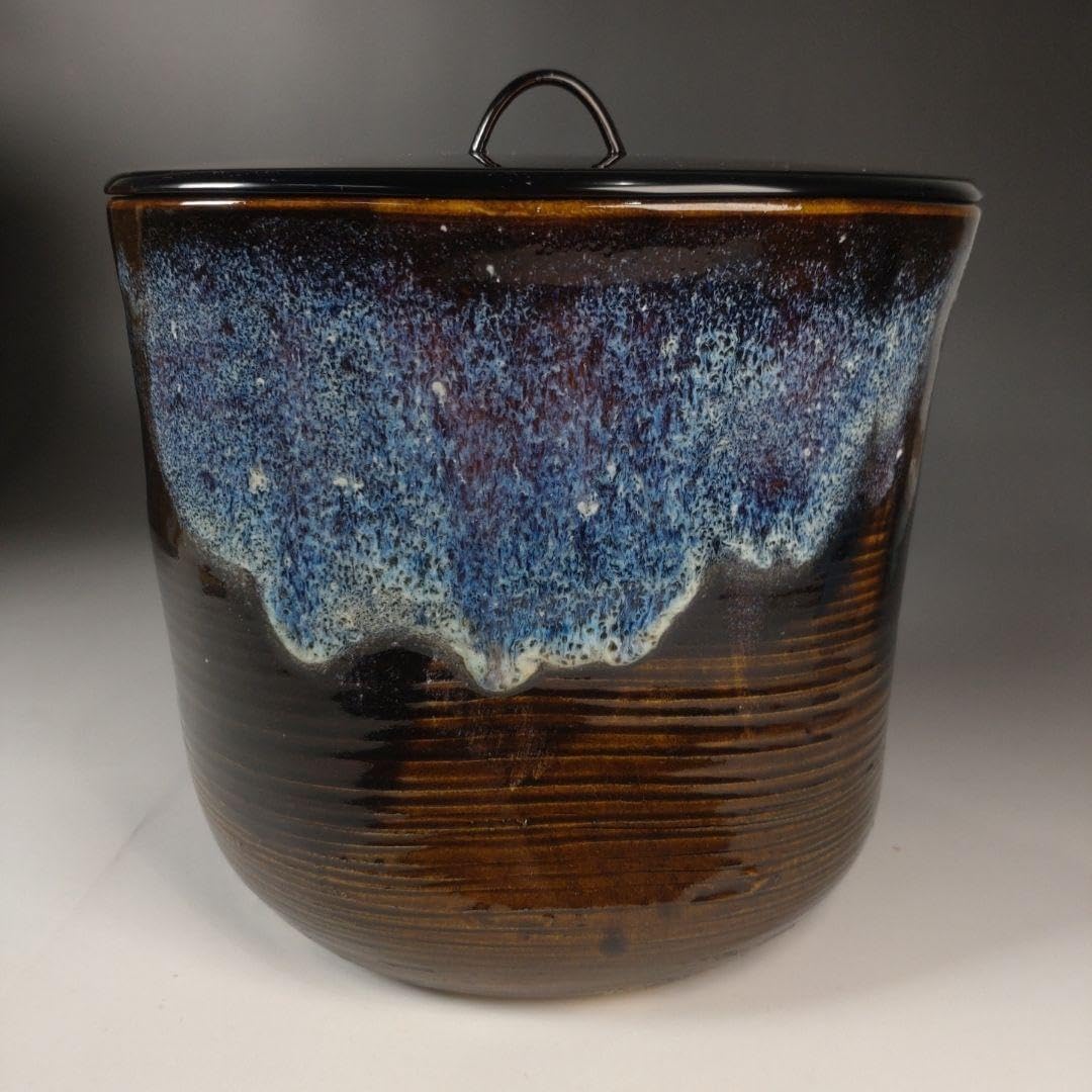 ア181 水指『鵬雲斎書付』『松古窯 佐久間芳丘作 塗師 表